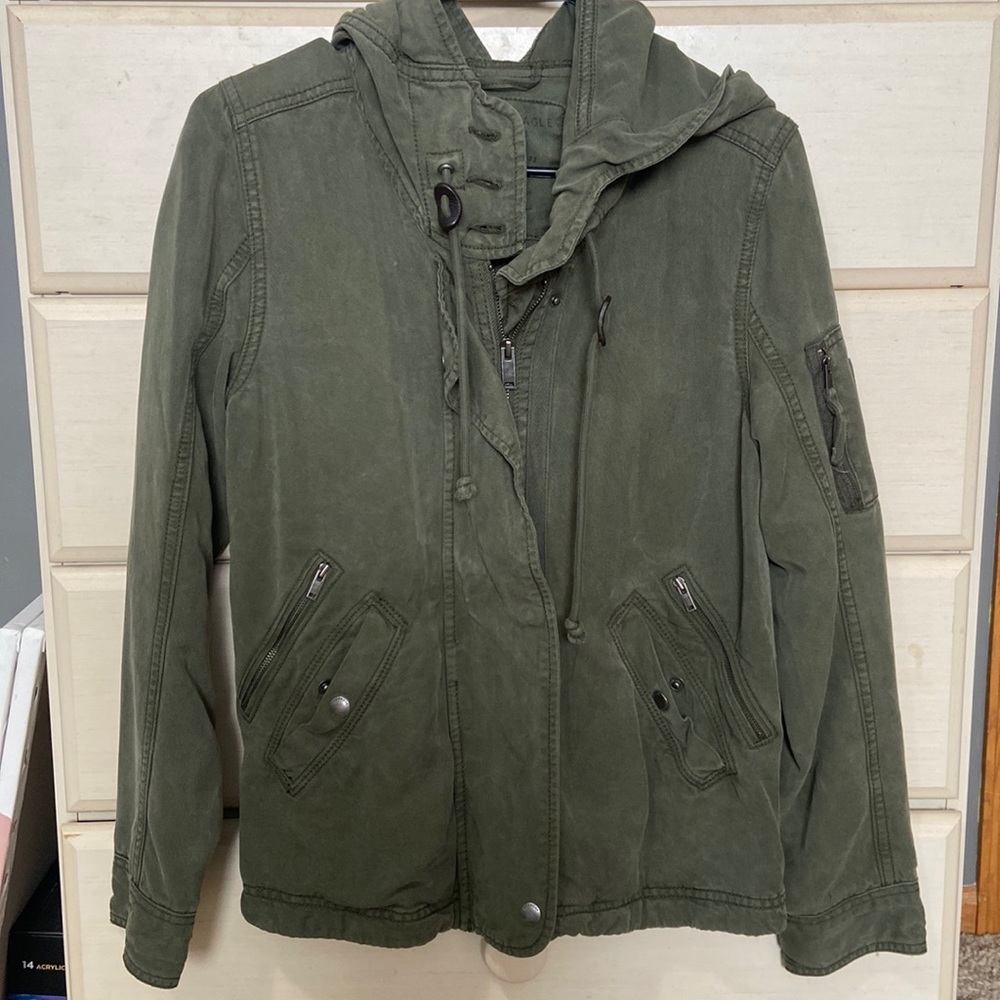Army green American Eagle jacket